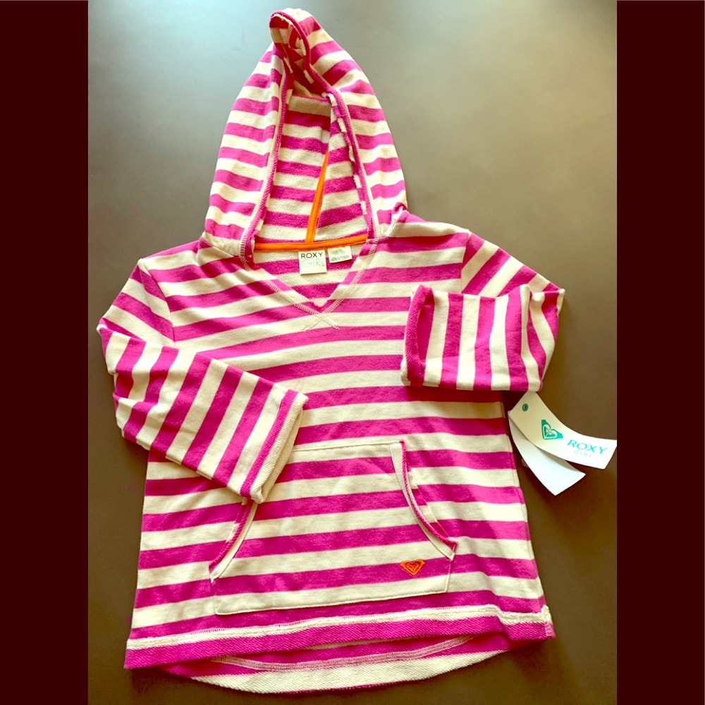 4/$20 NWT ROXY GIRL HOODIE PONCHO 8-10 small